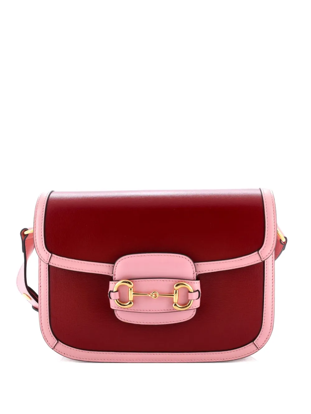 Gucci Pre-Owned Horsebit 1955 Leather Small shoulder bag - Rosso