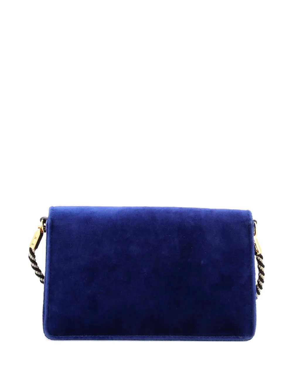 Gucci Pre-Owned G Broadway 丝绒晶饰小号单肩斜挎包 | 蓝色 | FARFETCH CN