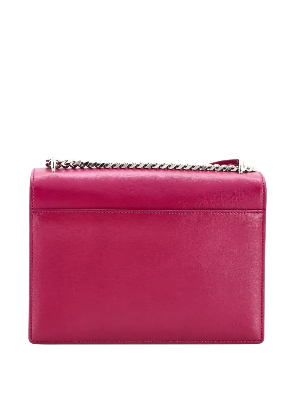 Pre-owned Saint Laurent Sunset Leather Medium Crossbody Bag In Purple