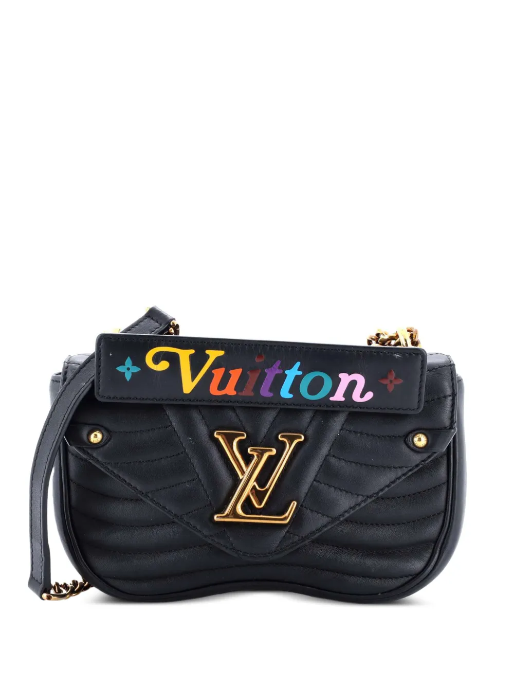 Louis Vuitton Pre-Owned New Wave Chain Bag Quilted Leather PM shoulder bag - Nero