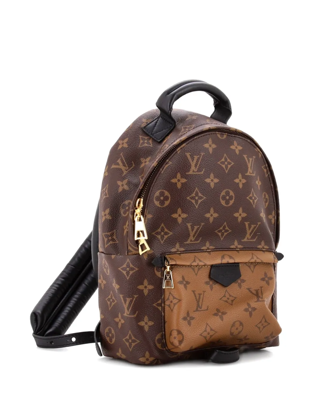 LOUIS VUITTON Pre-owned Palm Springs Reverse Monogram Canvas Pm Backpack In Brown