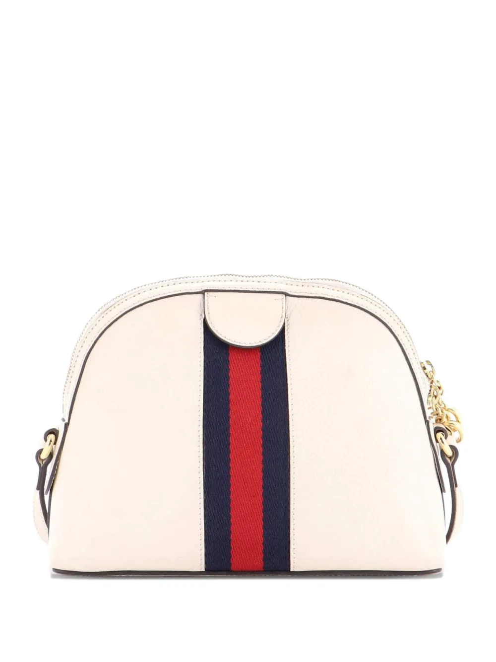 Gucci Pre-Owned Ophidia Dome Shoulder Bag Leather Small crossbody bag - Bianco