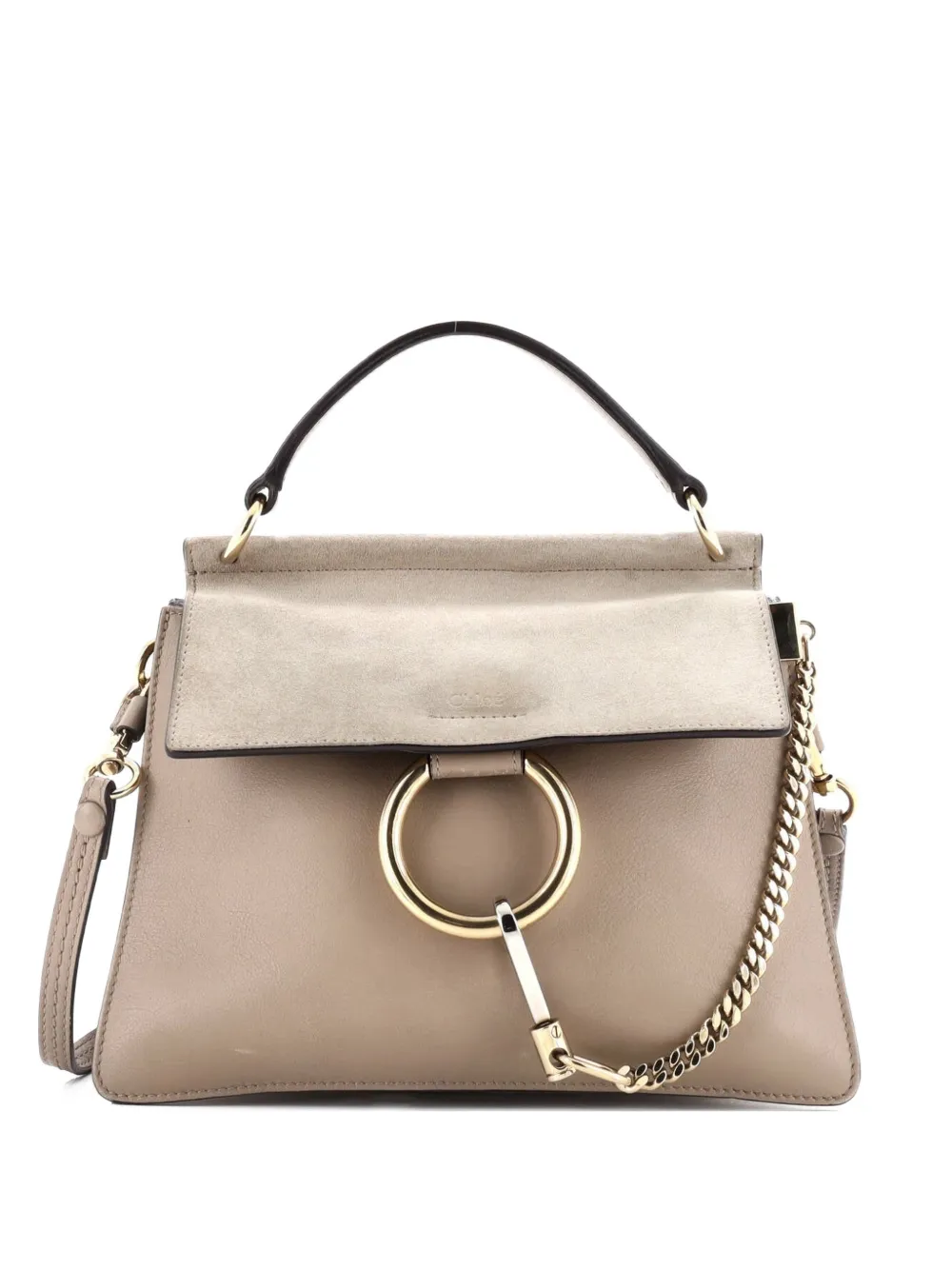 Chloé Pre-Owned Faye Top Handle Bag Leather Small satchel | Neutrals | Image 1