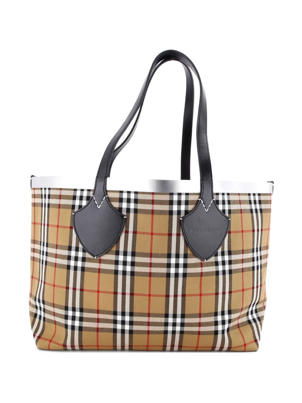 Burberry Pre-Owned Reversible Giant Vintage Check Canvas Large tote bag | marrón | Image 1