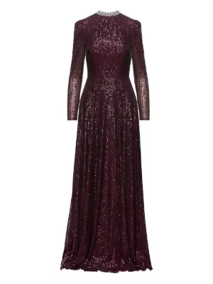 self portrait burgundy rhinestone mesh cut out midi dress blue dress for baby girl Burgundy Rhinestone Mesh Cut Out Midi Dress self-portrait-US