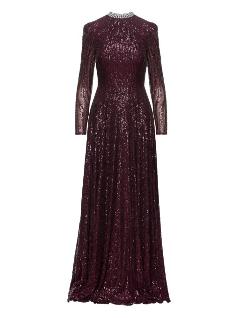 NISSA sequin-embellished maxi dress