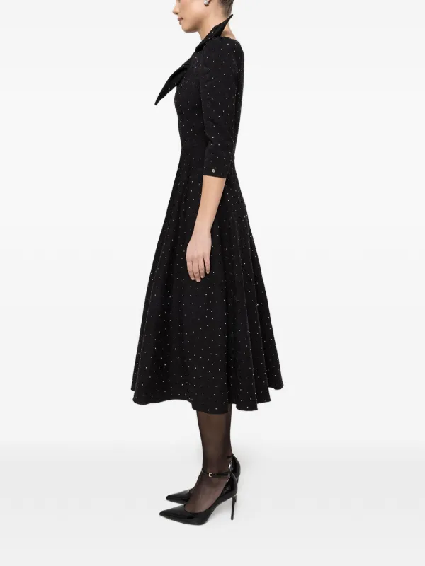 NISSA Embellished Brocade Midi Dress | Black | FARFETCH JO NISSA Embellished Brocade Midi Dress | Black | FARFETCH JO