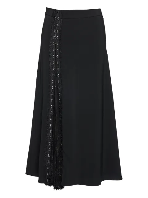 NISSA lace-trim midi kirt