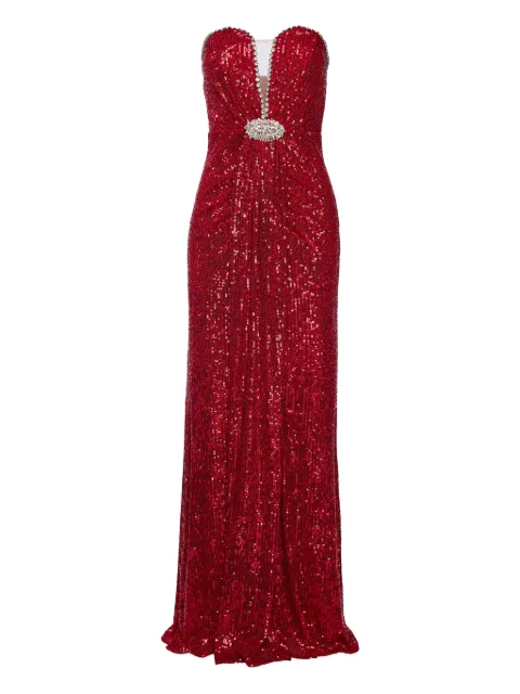 NISSA sequined embellished maxi dress