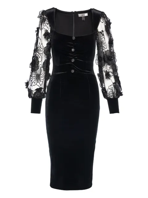 NISSA vestido midi con detalles florales