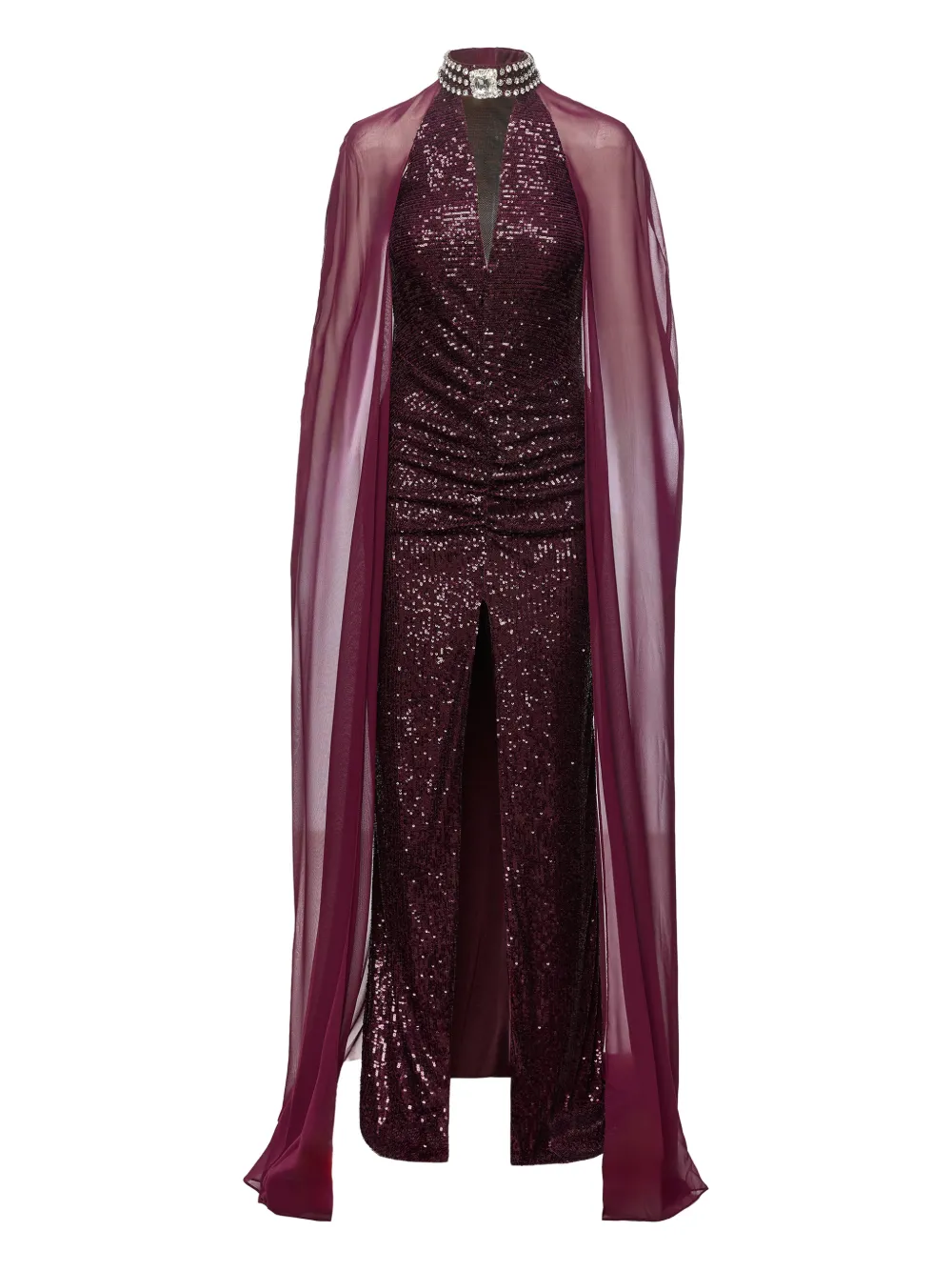 NISSA sequin-embellished maxi dress | Purple | Image 1