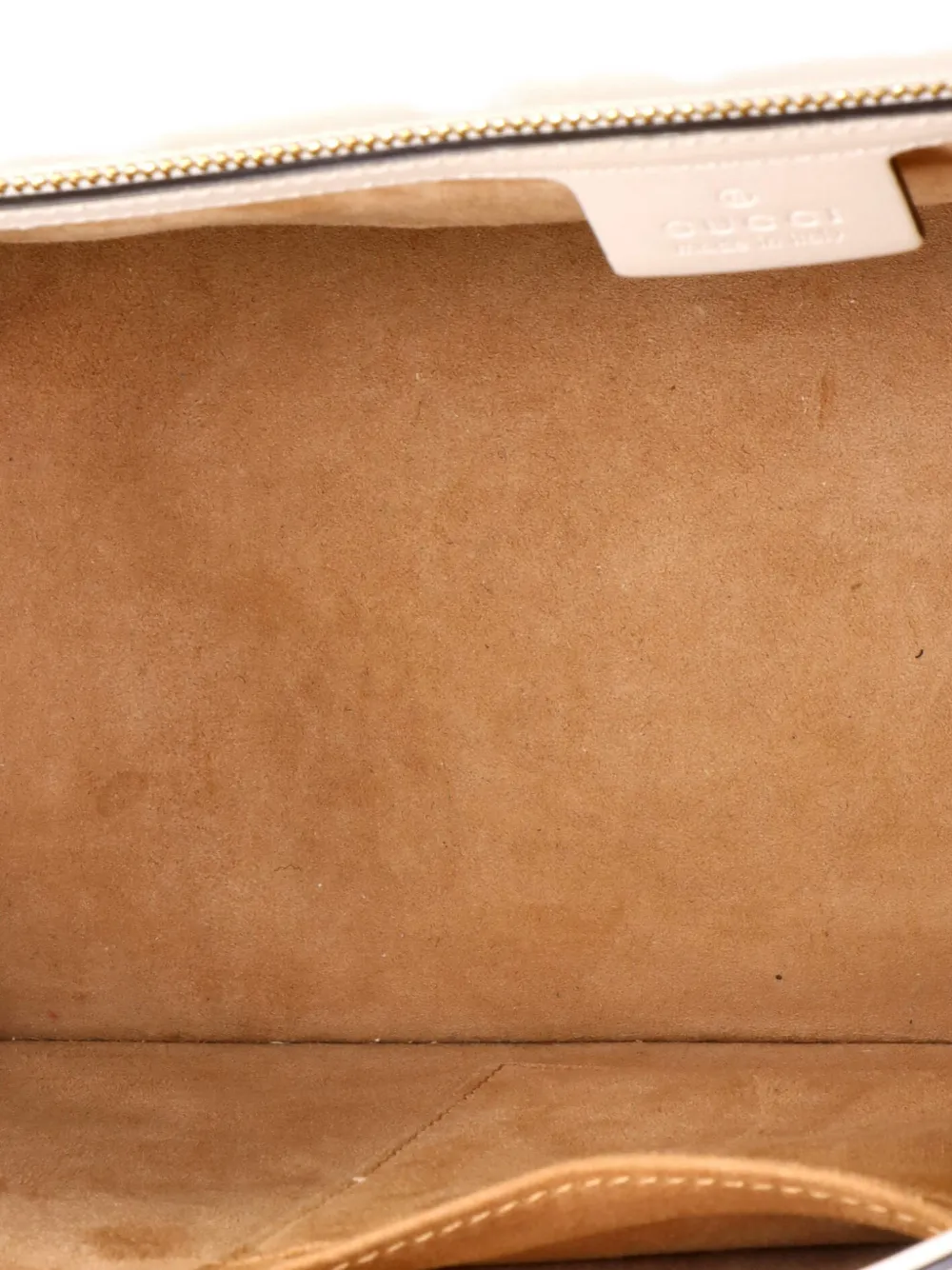 Pre-owned Gucci Sylvie Top Handle Bag Leather Medium Satchel In White