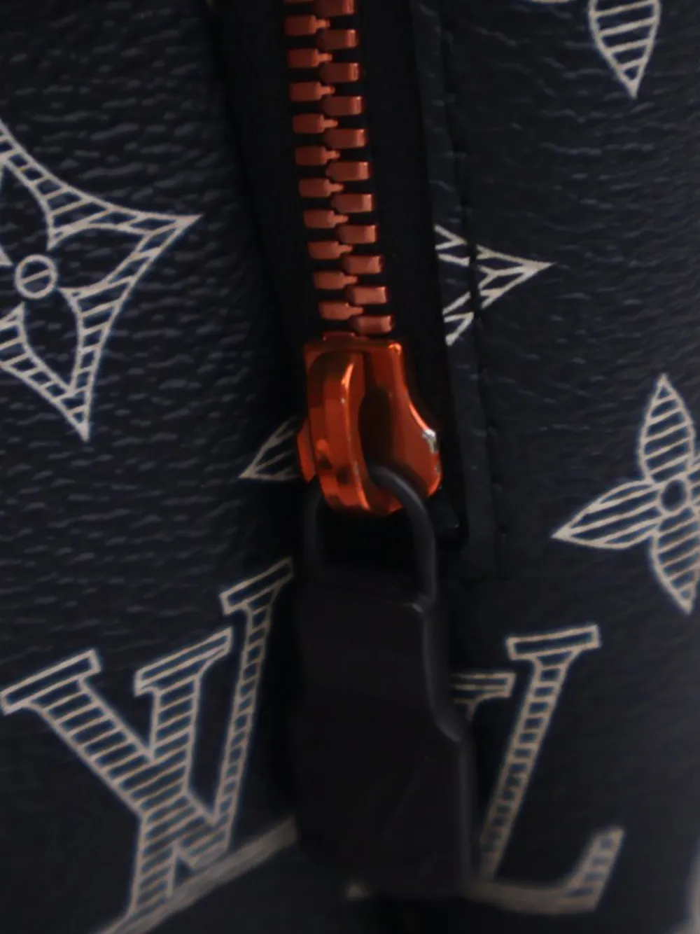 Pre-owned Louis Vuitton 2018 Limited Edition Monogram Ink Upside Down Apollo Backpack In Blue