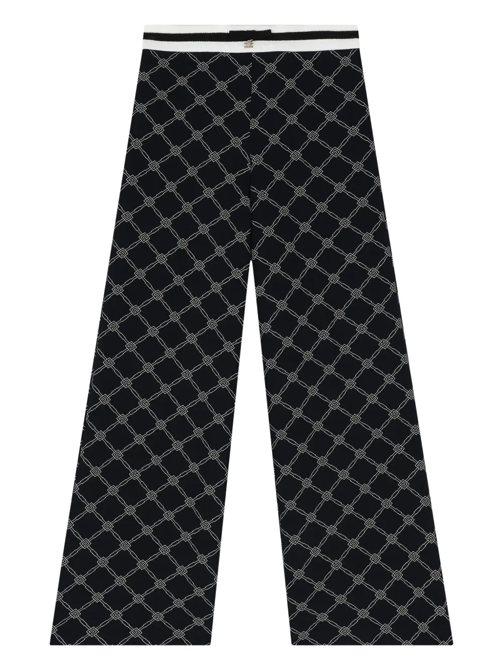 Elisabetta Franchi Kids Pantaloni con monogramma - Nero