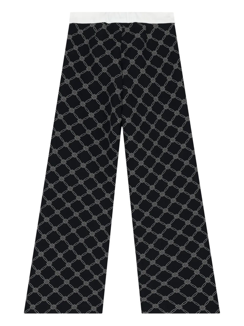 Elisabetta Franchi Kids Broek met monogram-print Zwart