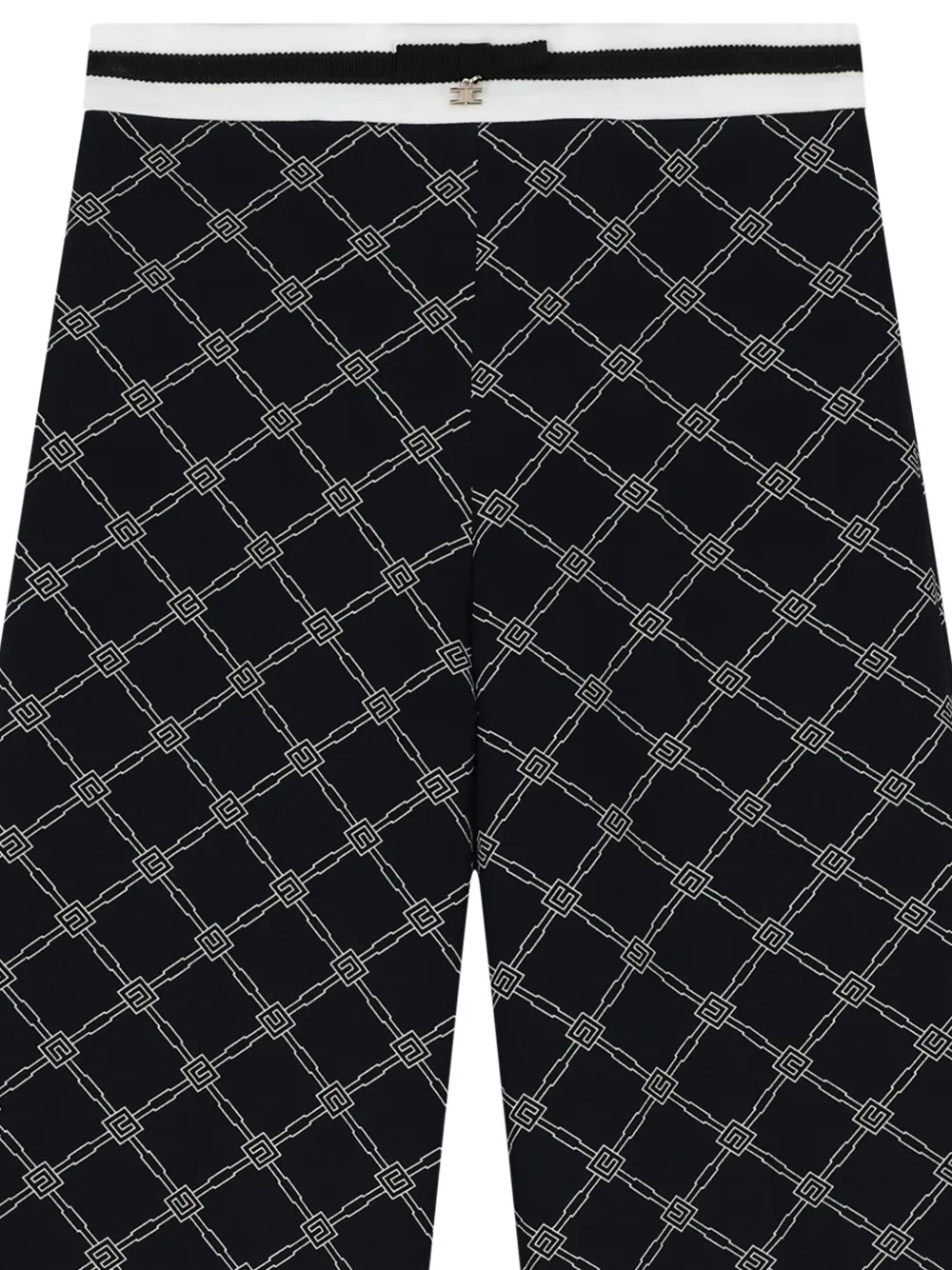 Elisabetta Franchi Kids Broek met monogram-print Zwart