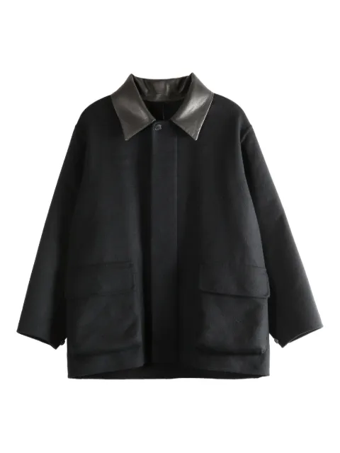Auralee contrast-collar pocket jacket