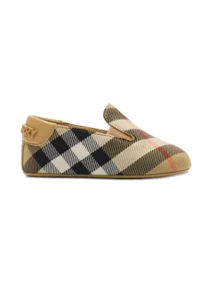 Burberry Kids check-pattern pre-walkers