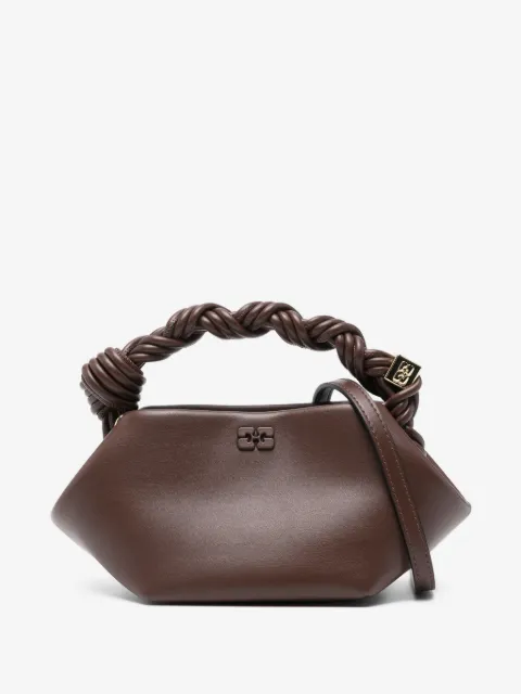 GANNI mini Bou braided-handle tote bag