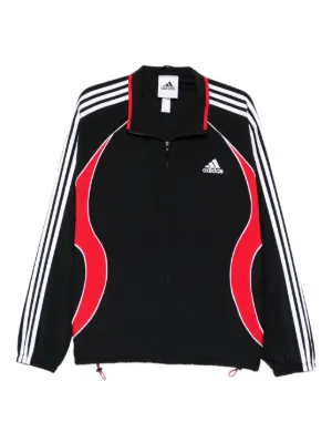 Adidas Teamgeist Striped Jacket | Black | FARFETCH UK