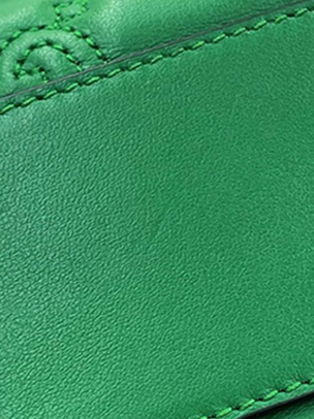 Pre-owned Gucci 2016-2025 Mini Gg Marmont Matelasse Leather Satchel In Green