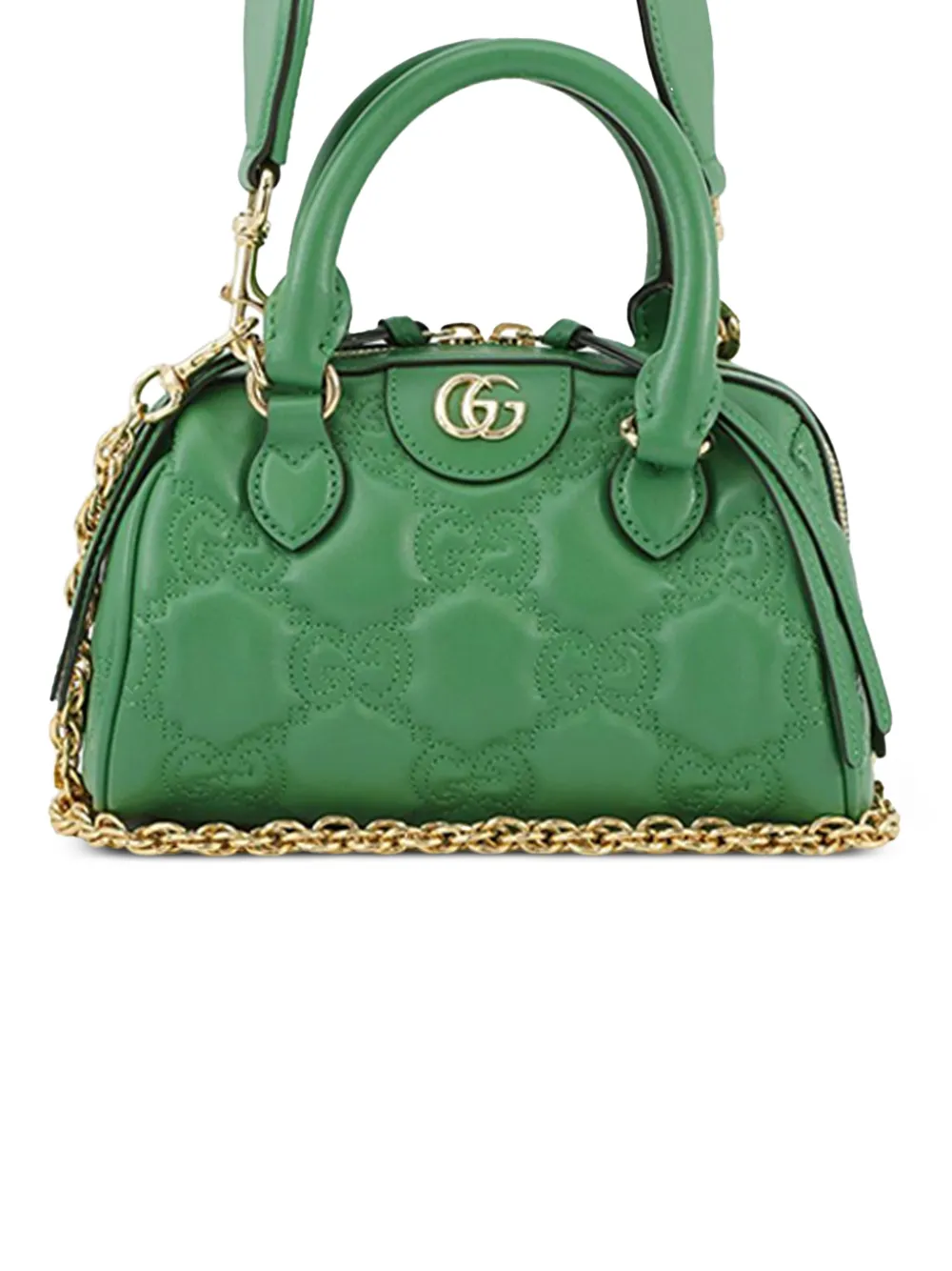 Gucci Pre-Owned 2016-2025 Mini GG Marmont Matelasse Leather satchel - Grün