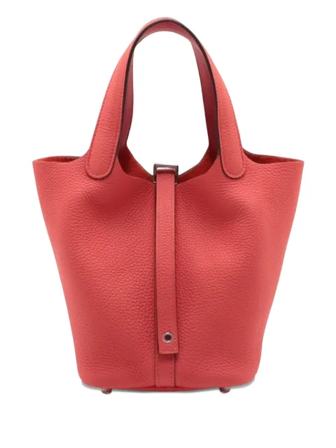 Hermès Pre-Owned 2023 Clemence and Swift Picotin Lock 18 Eclat handbag