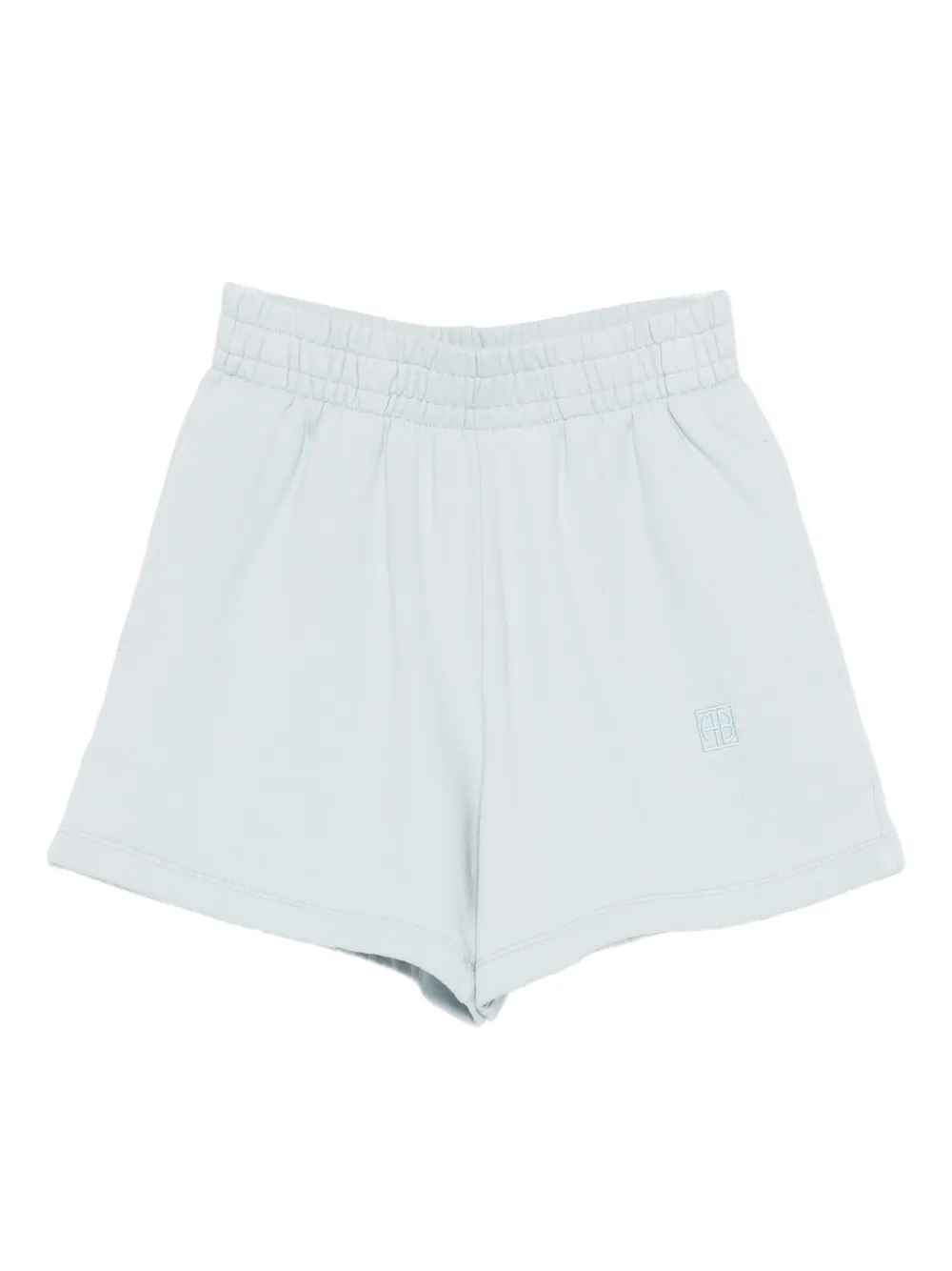 ANINE BING Kam elasticated logo shorts | azul | Image 1
