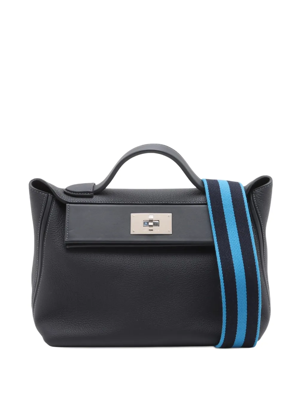 Pre-owned Hermes 2024 Togo Swift 24/24 29 Satchel In Black