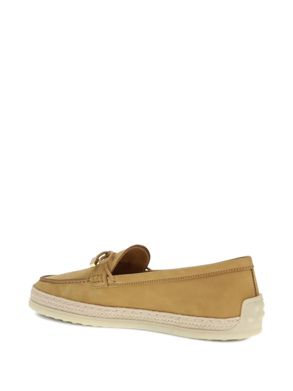 Tod's Loafers met strikdetail en ronde neus Beige