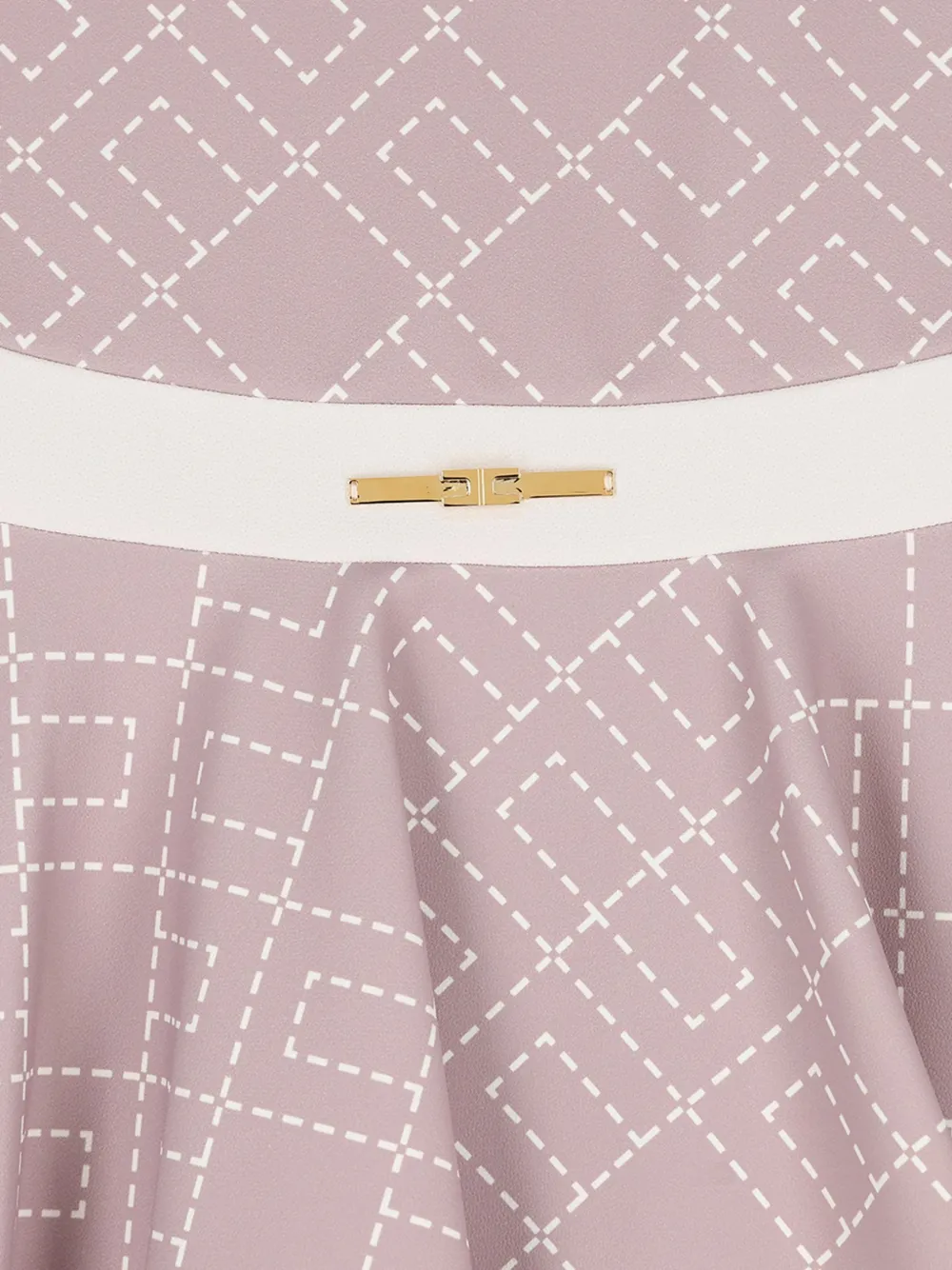 Elisabetta Franchi Kids Jurk met monogram-print Roze