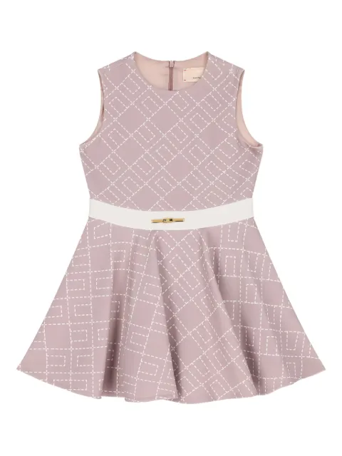 Elisabetta Franchi Kids monogram-pattern dress