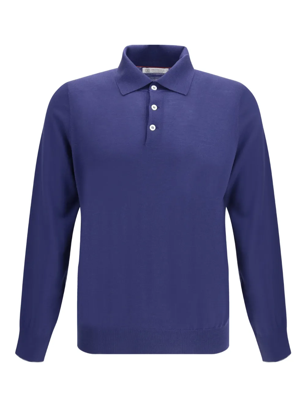 Brunello Cucinelli buttoned polo shirt - Blu
