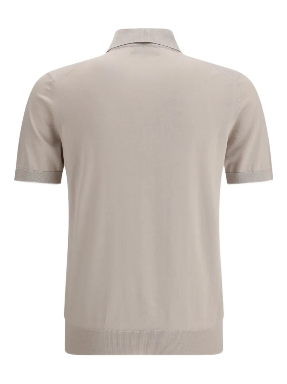 Brunello Cucinelli Poloshirt met korte mouwen - Beige