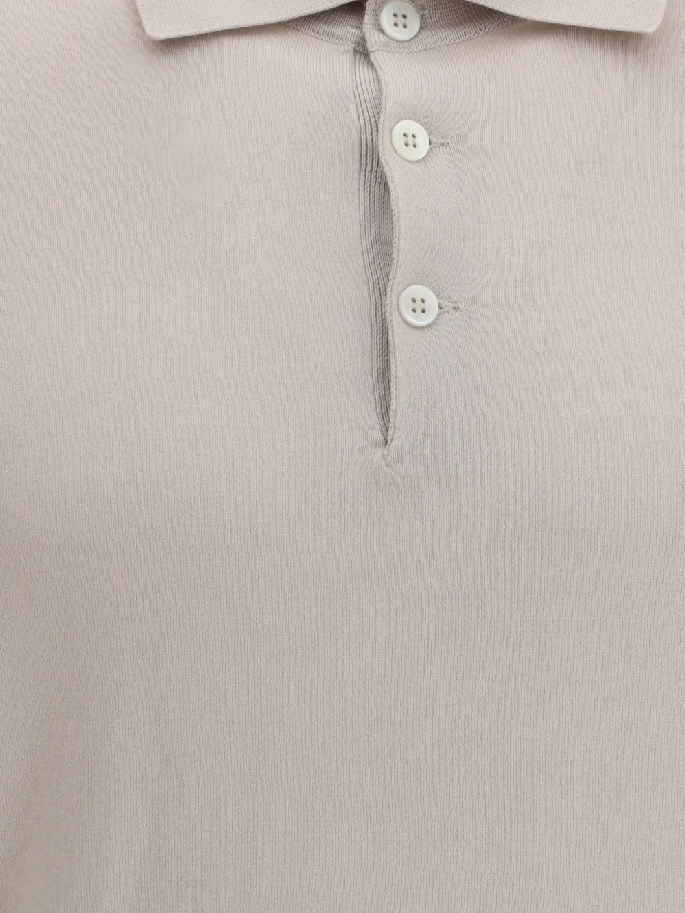 Brunello Cucinelli Poloshirt met korte mouwen Beige