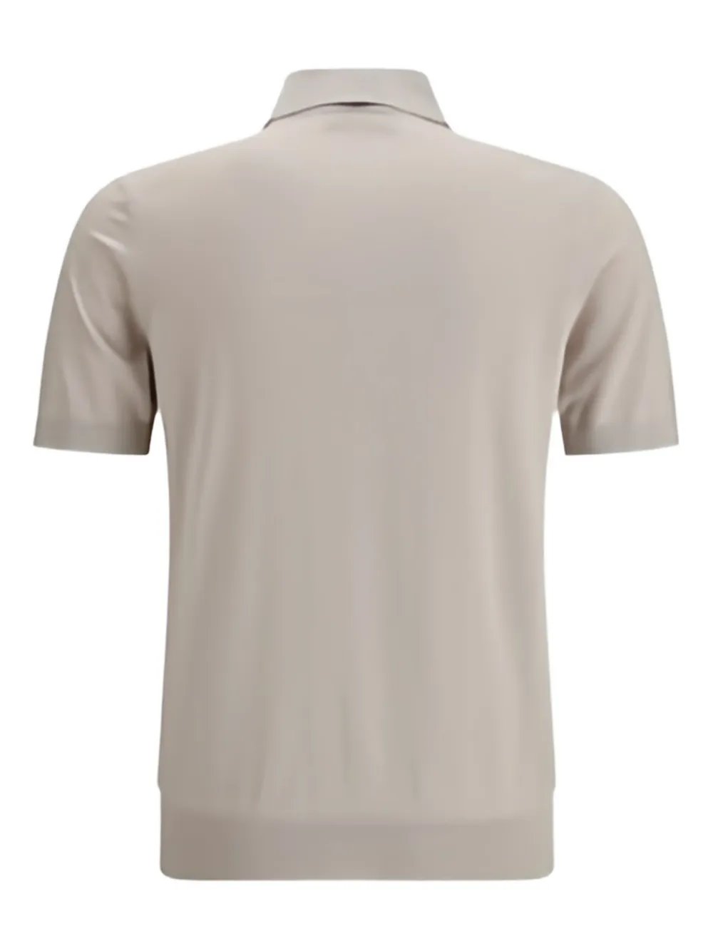 Brunello Cucinelli Poloshirt met korte mouwen Beige