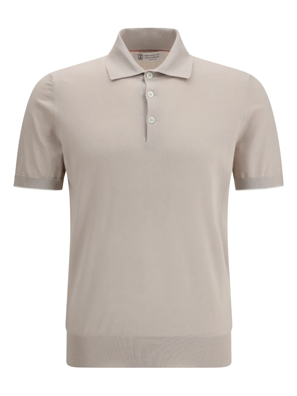 Brunello Cucinelli short-sleeve polo shirt - Toni neutri
