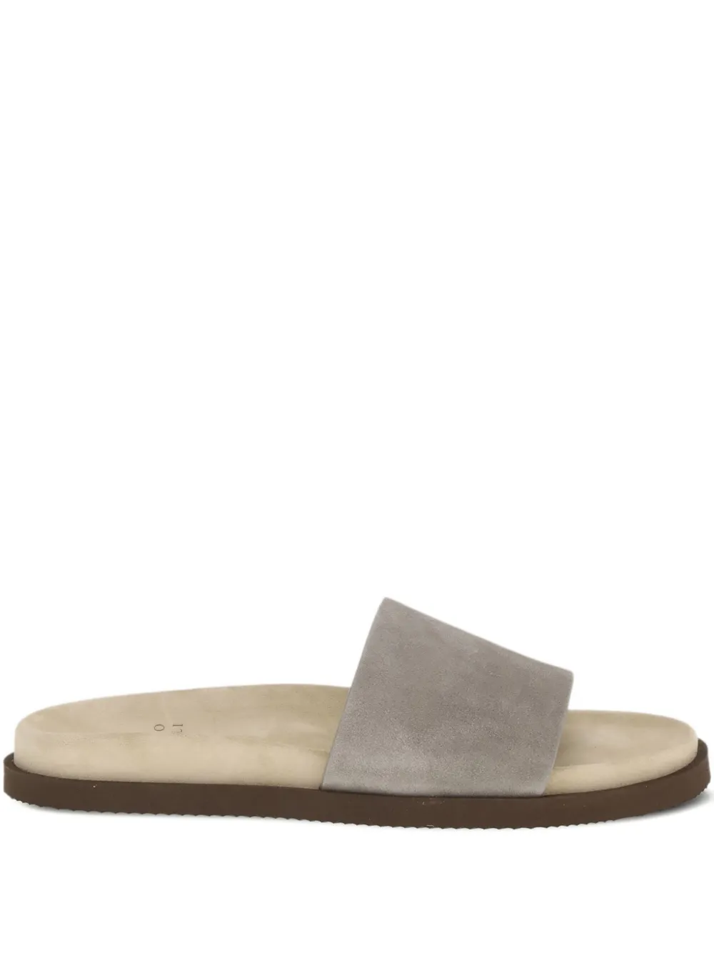 Brunello Cucinelli open-toe round-toe sandals | Grey | Image 1