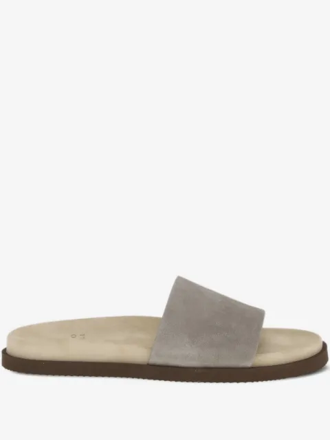 Brunello Cucinelli open-toe suede sandals