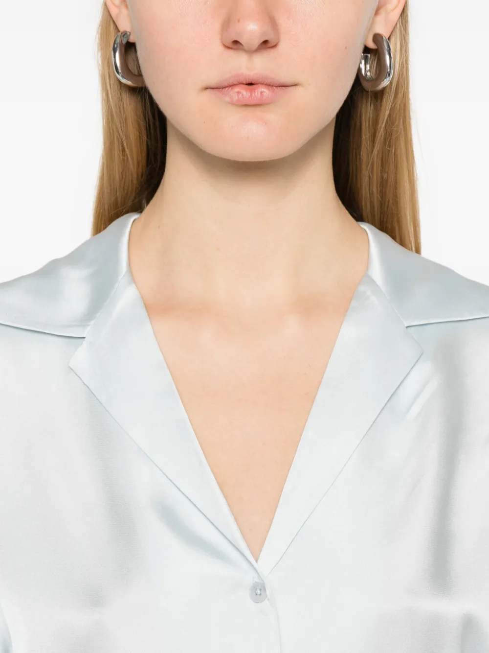 ANINE BING Bethany blouse met knopen Blauw