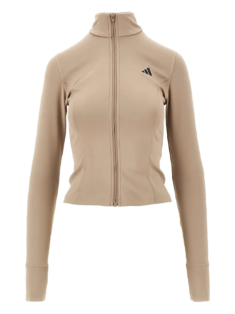 adidas logo-detail jacket - Toni neutri