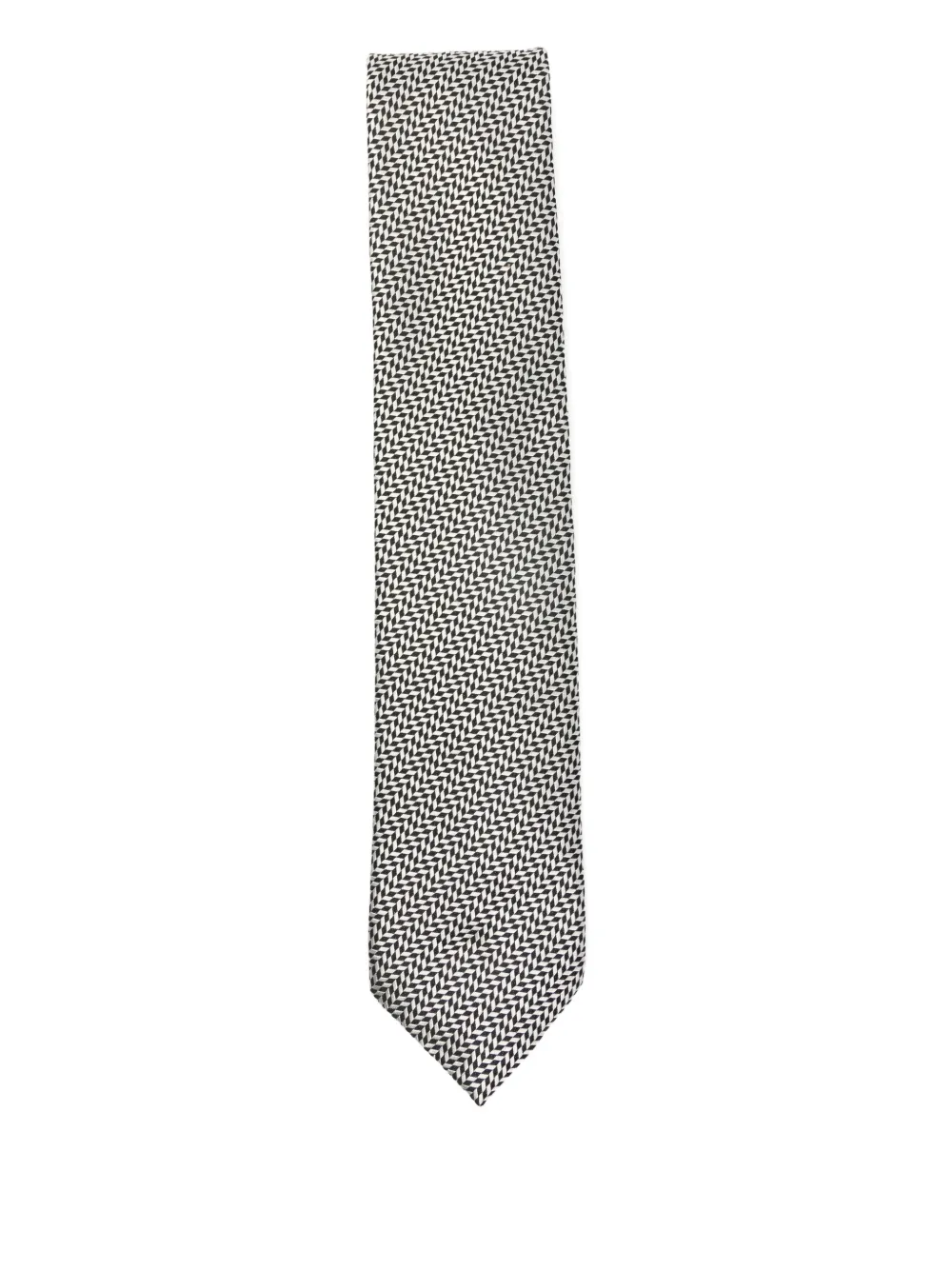 TOM FORD herringbone-pattern tie - Bianco