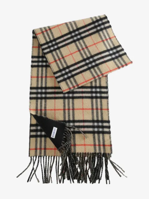 Burberry gradient Check cashmere scarf