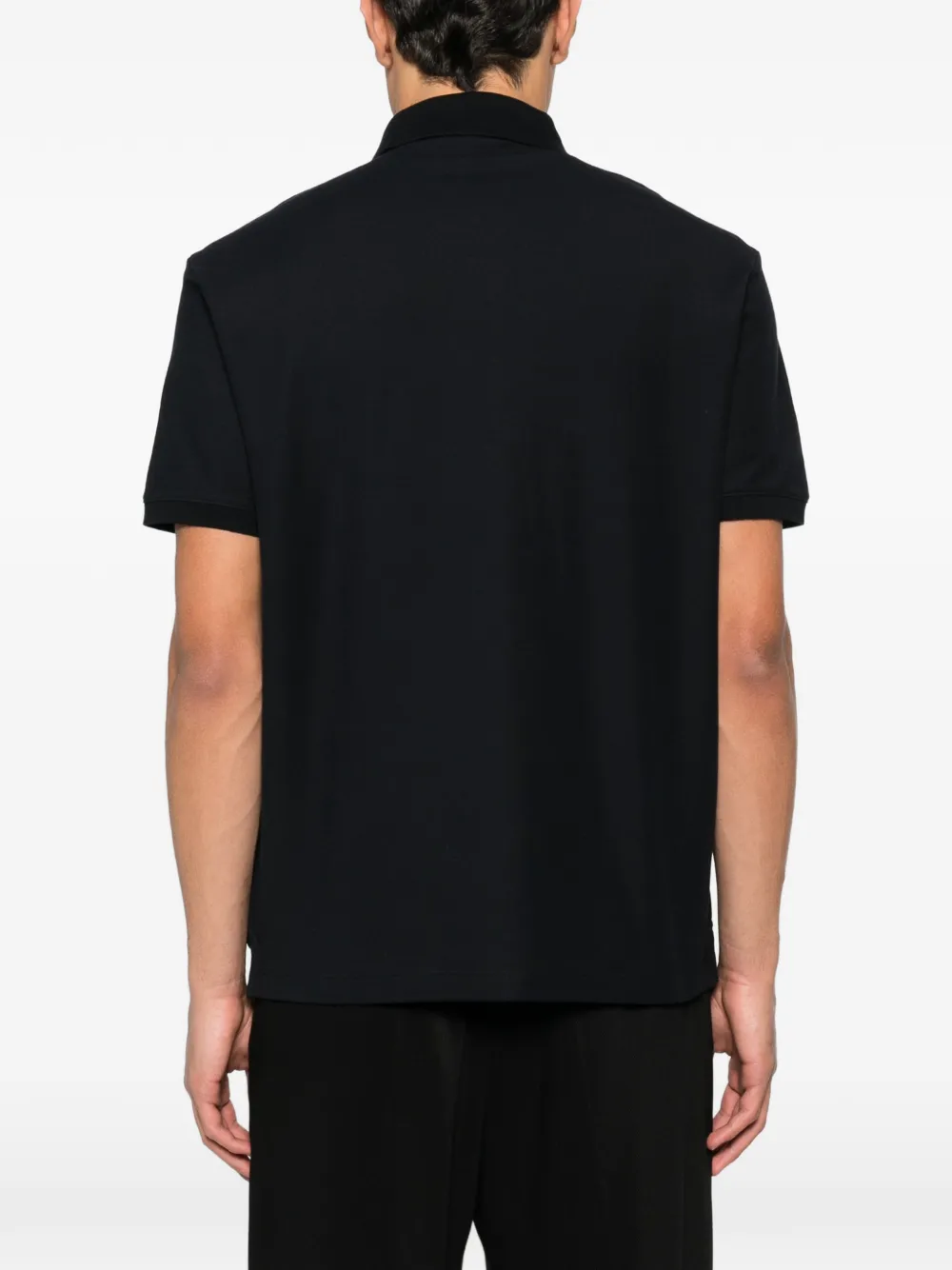 Emporio Armani Poloshirt met geborduurd logo Zwart