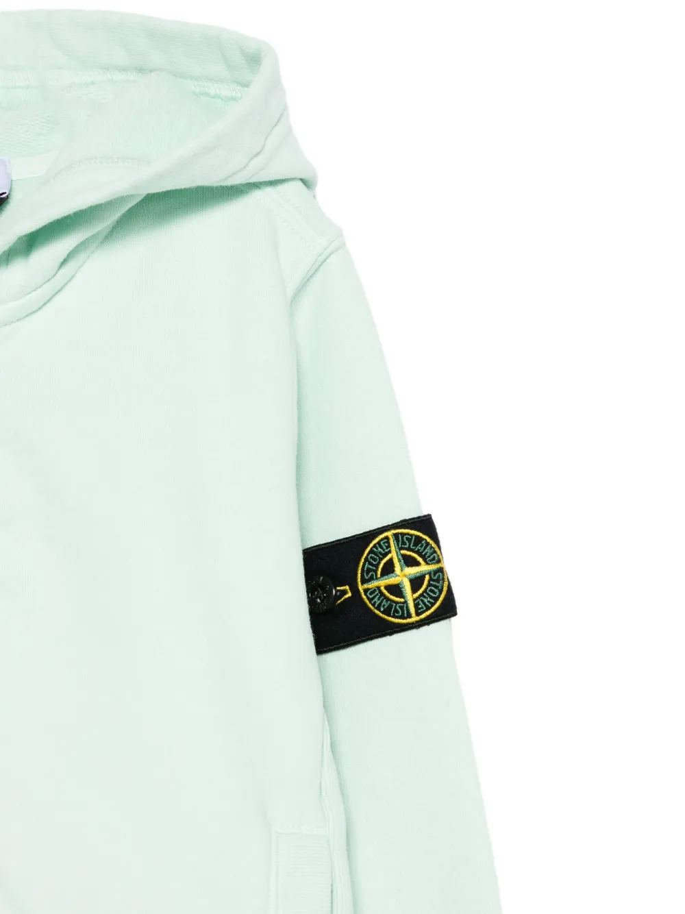 Stone Island Junior Hoodie met rits Groen