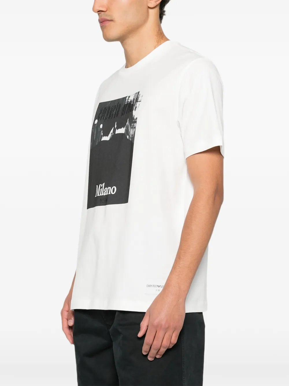 Emporio Armani T-shirt met grafische print Wit