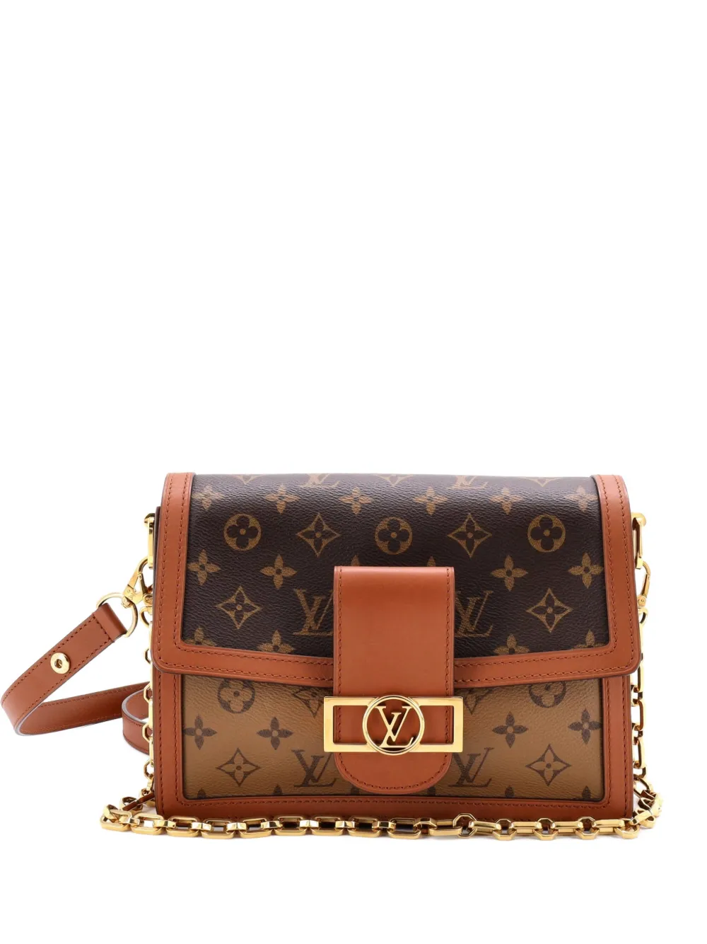 Louis Vuitton Pre-Owned Dauphine Reverse Monogram Canvas MM shoulder bag - Marrone
