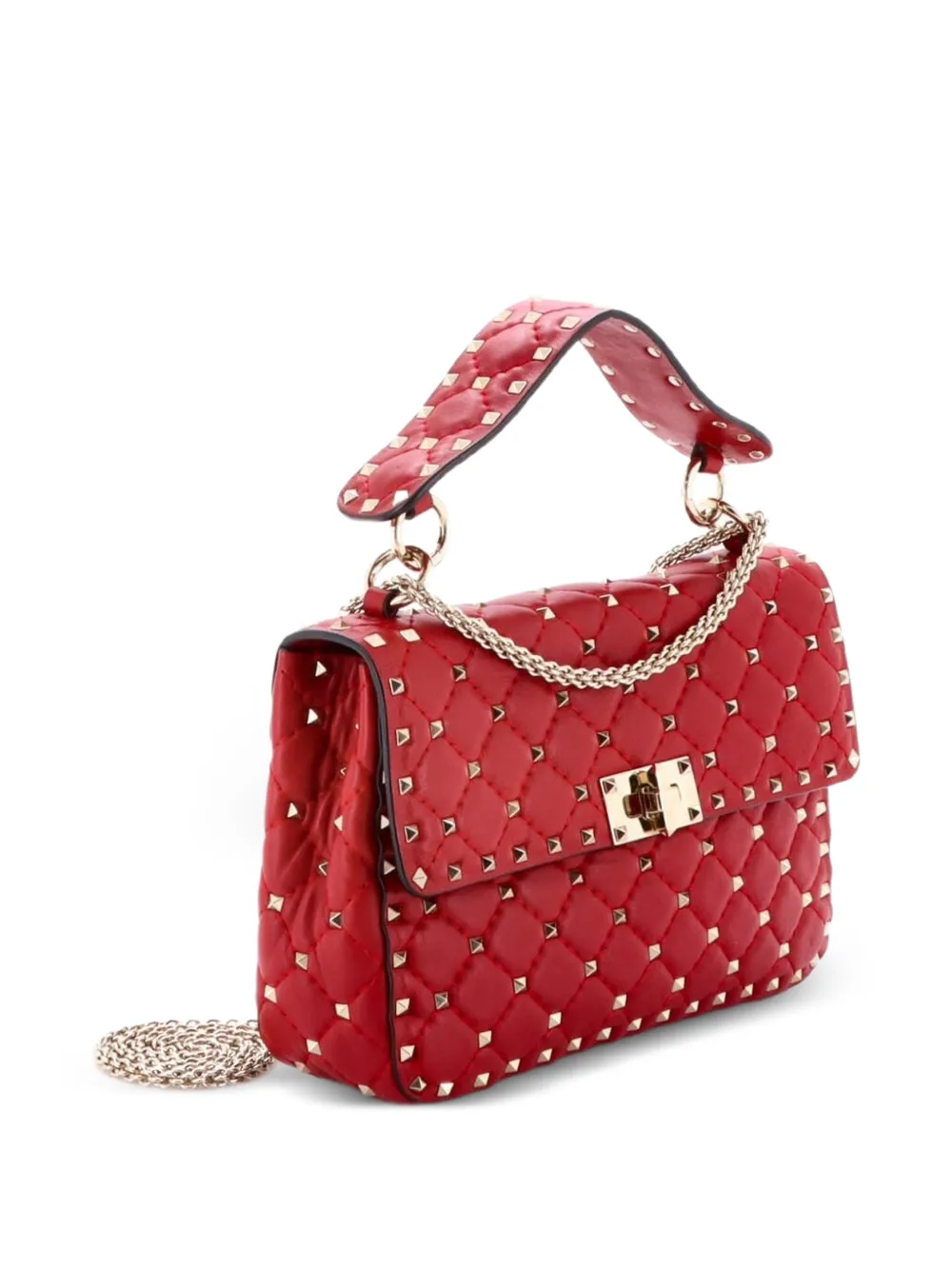 Rockstud Spike Flap Bag Quilted Leather Medium Crossbody Bag