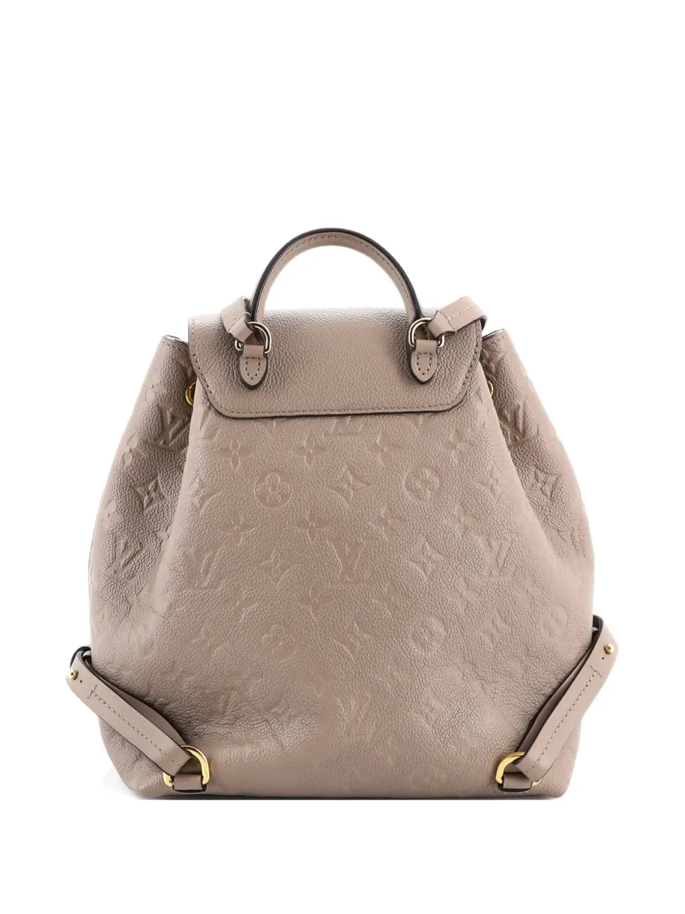 LOUIS VUITTON Pre-owned Montsouris Nm Monogram Empreinte Leather Pm Backpack In Neutral