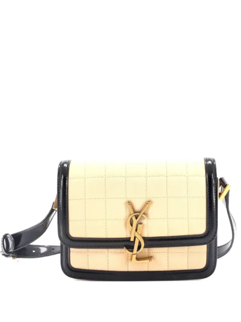 Saint Laurent Pre-Owned Solferino Bag Quilted Suede Small shoulder bag
